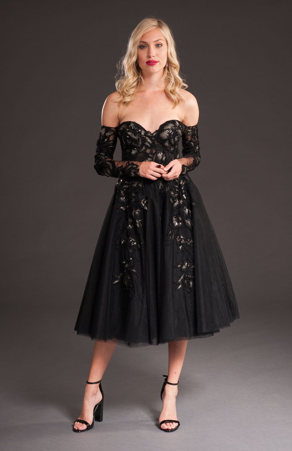 Tulle Skirt Black Dress-1