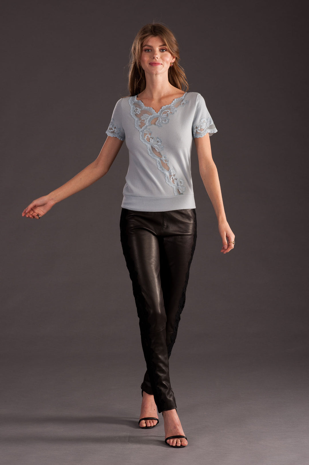 Light Blue Cashmere Top-6