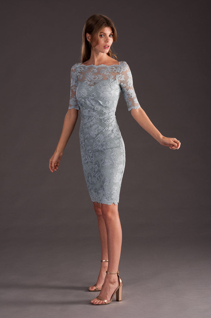 Cocktail Lace Dress with Swarovski Crystals-3
