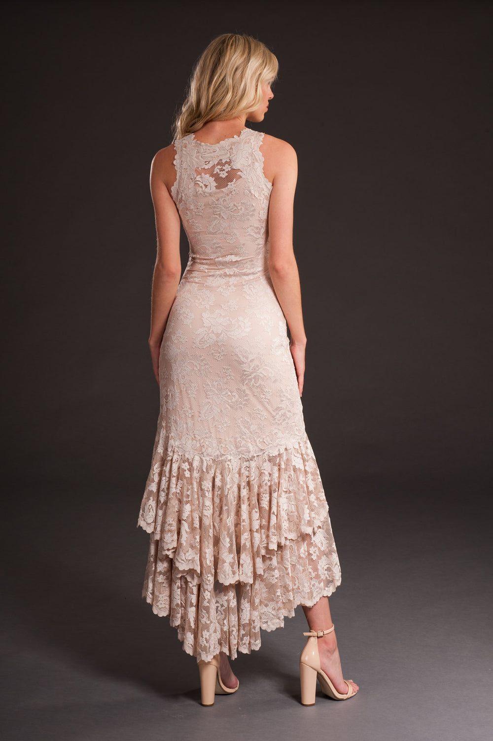 Cocktail Dress with Ruffled Skirt-1