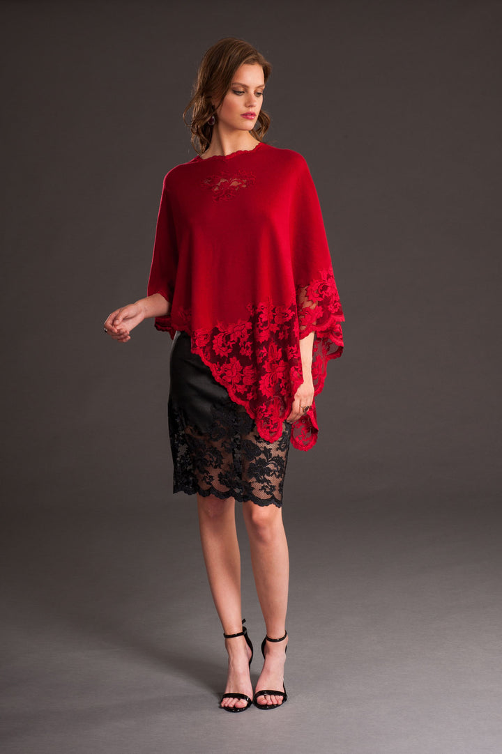 Red Cashmere Cape-2