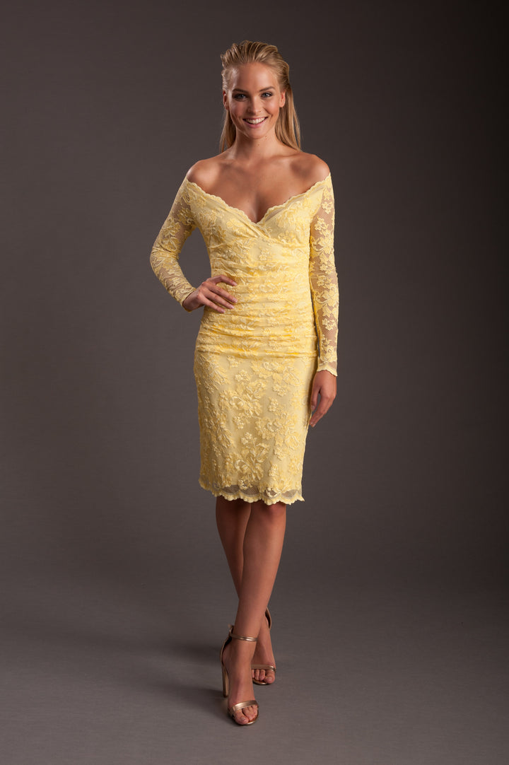 Off Shoulder Midi Dress-4