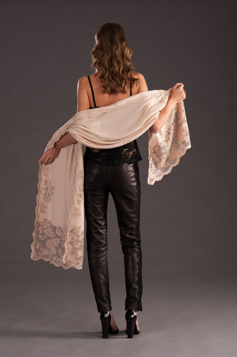 Cashmere and Lace Scarf-4