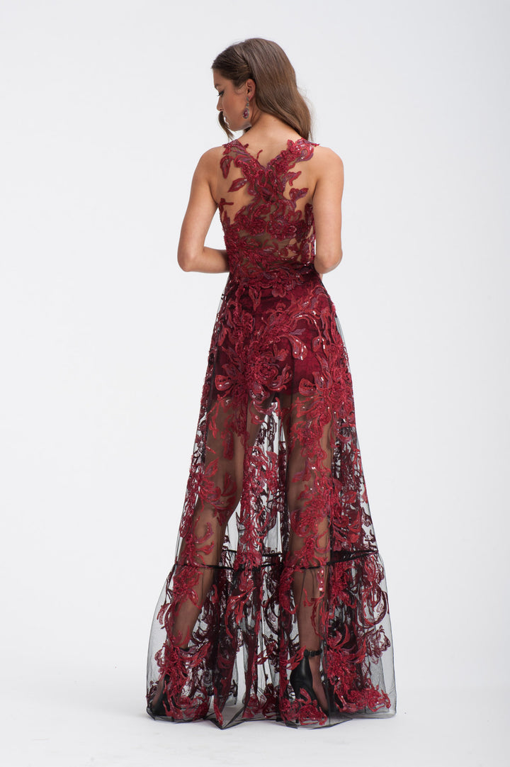Cherry Long Gown-1