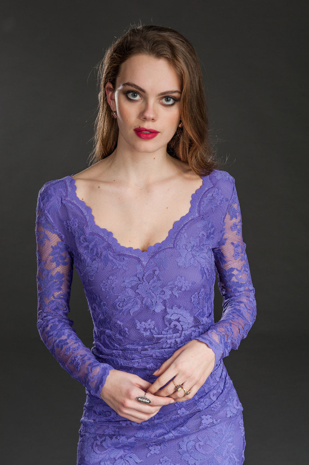 Purple Cocktail Dress-4