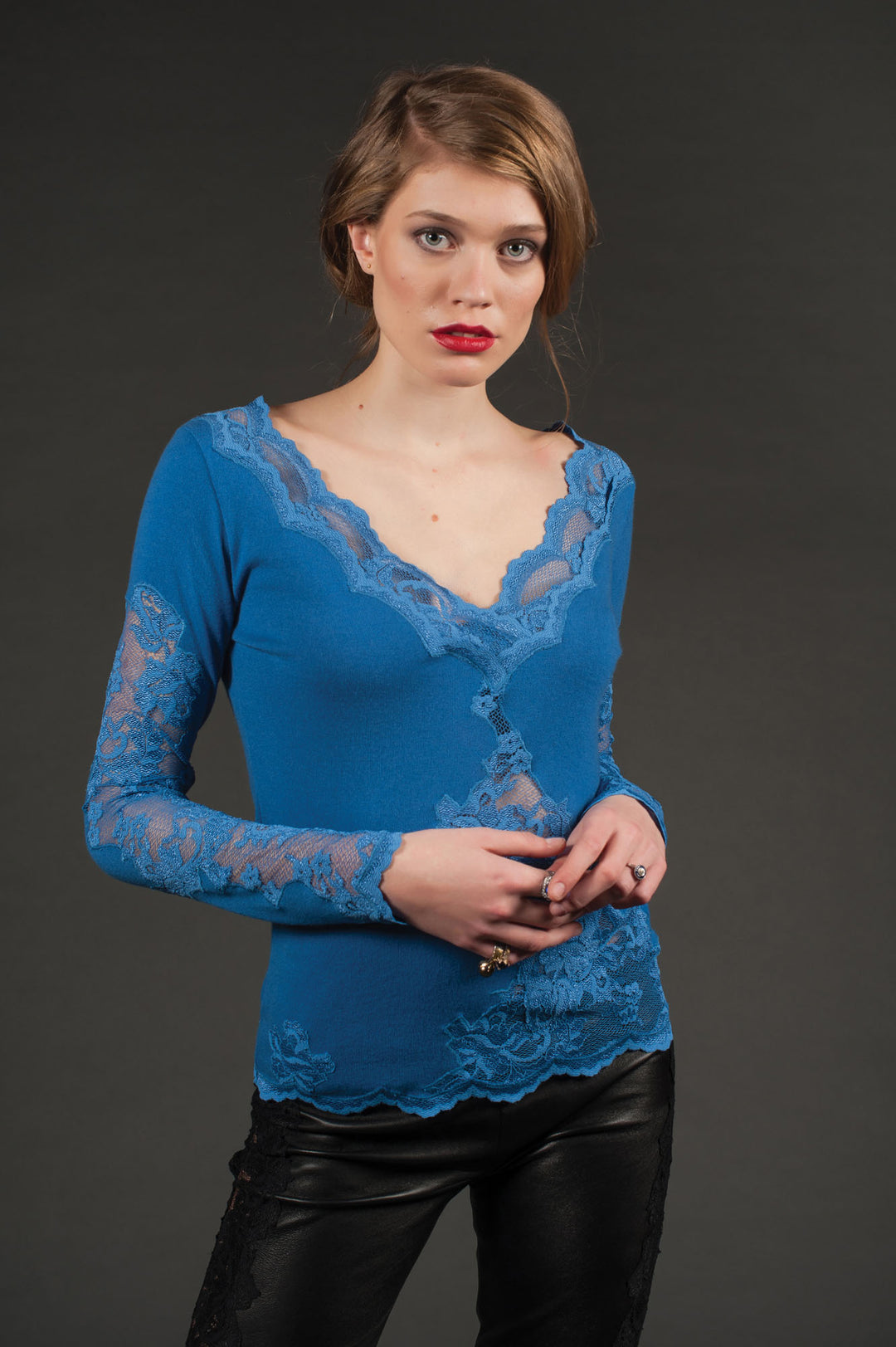 Bright Blue Cashmere Sweater-0