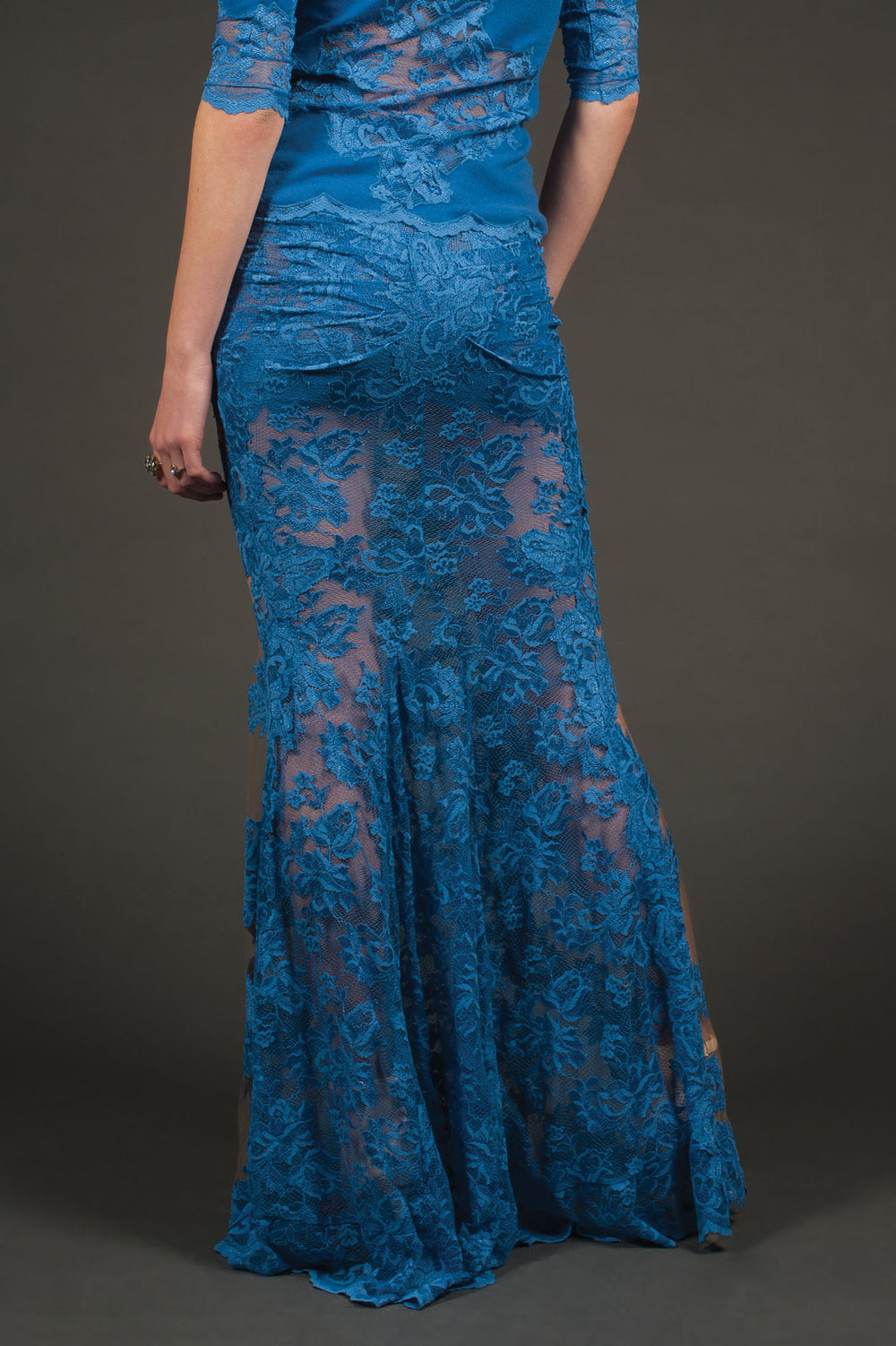 Floor Length Skirt with Detail-1
