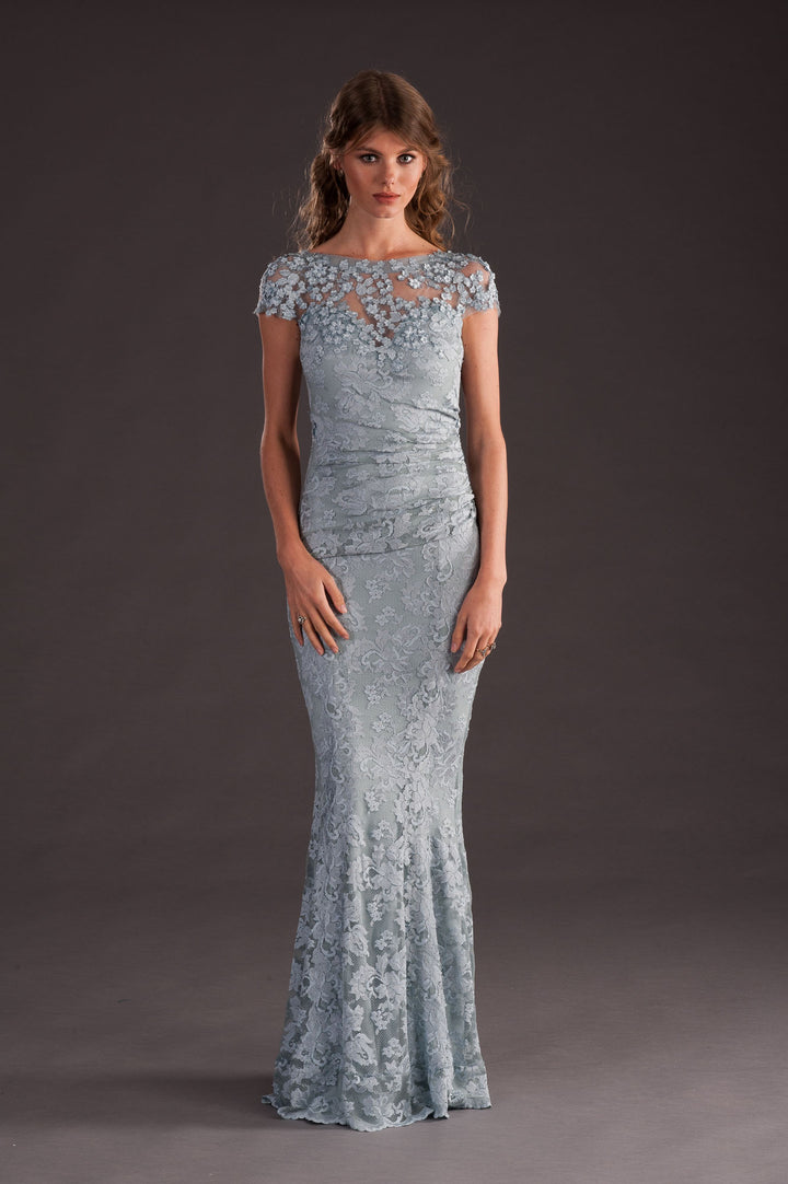 Grey Gown with Open Back-0
