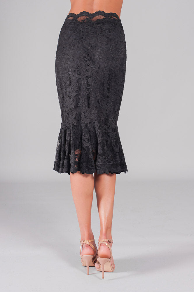 Fit and Flare Lace Skirt-2