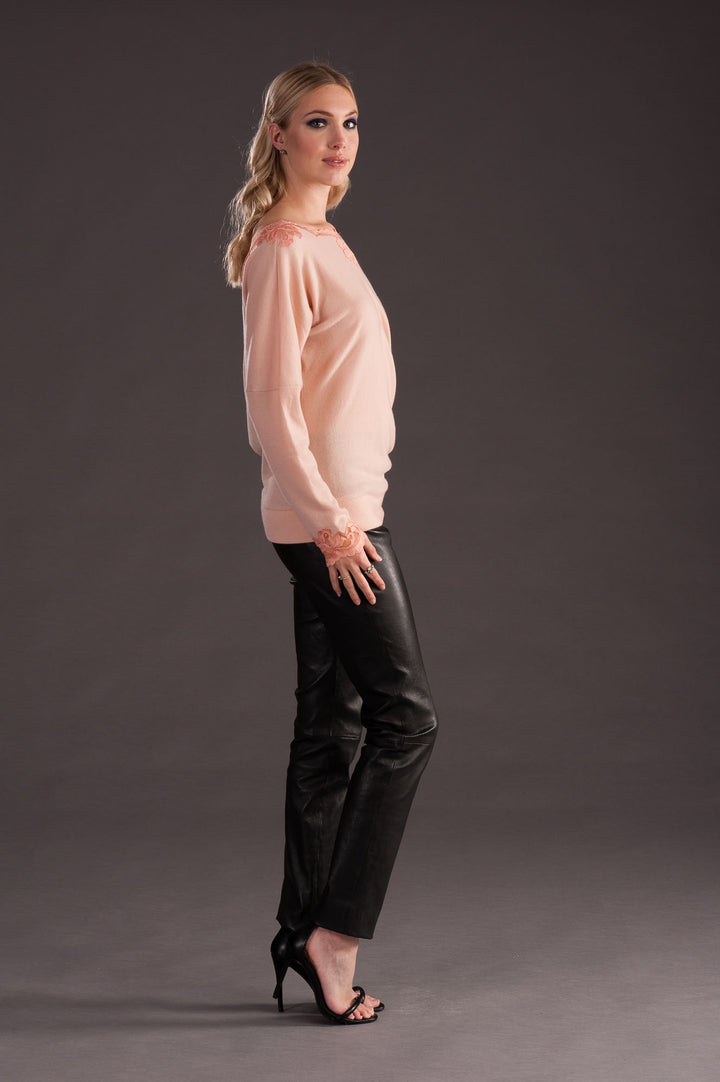 Cashmere Sweater with Open Back-2