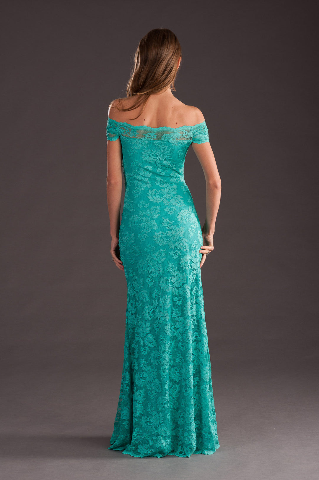 Off-shoulder long classic gown-3
