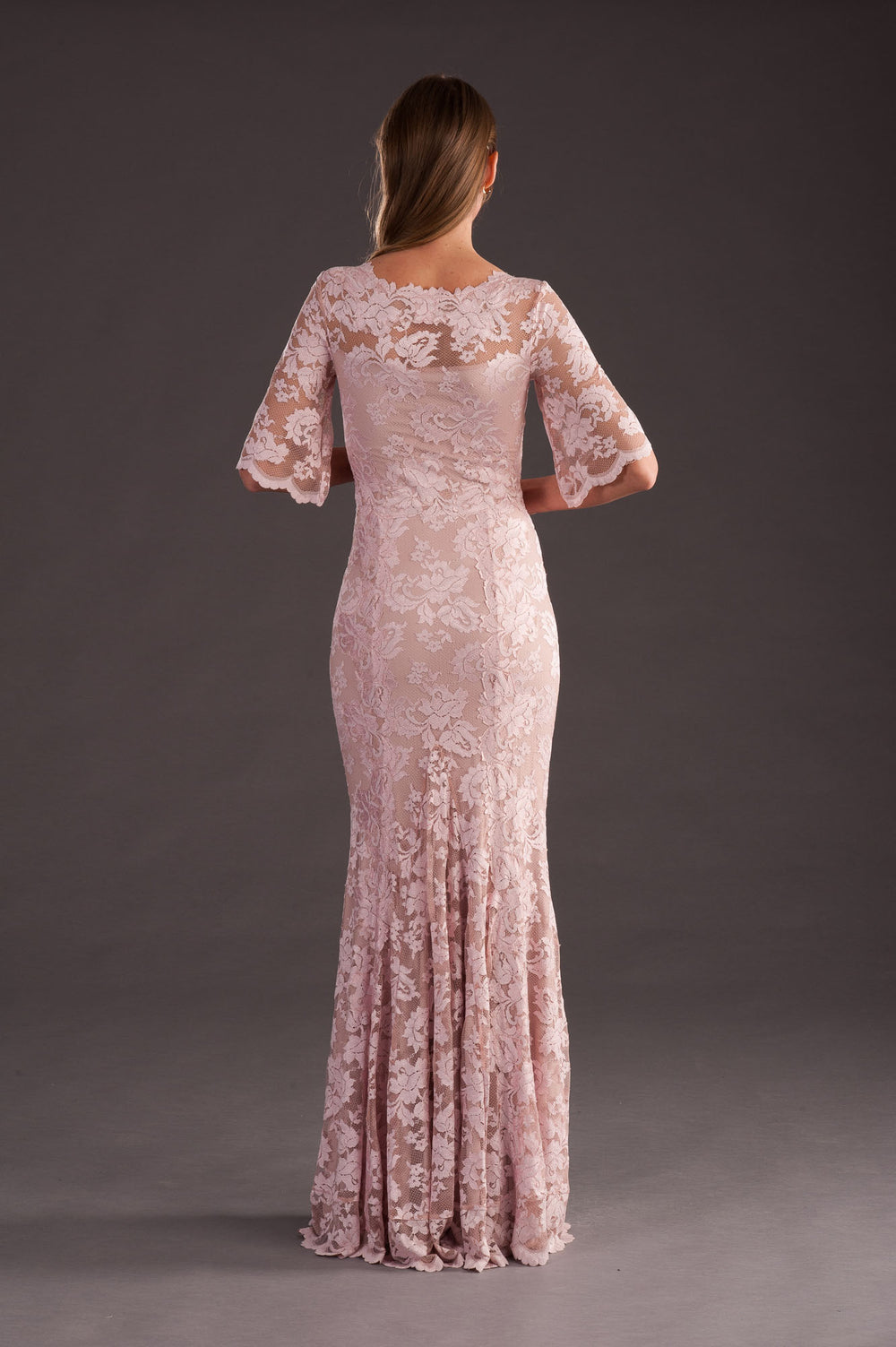 Light Pink Lace Gown-1