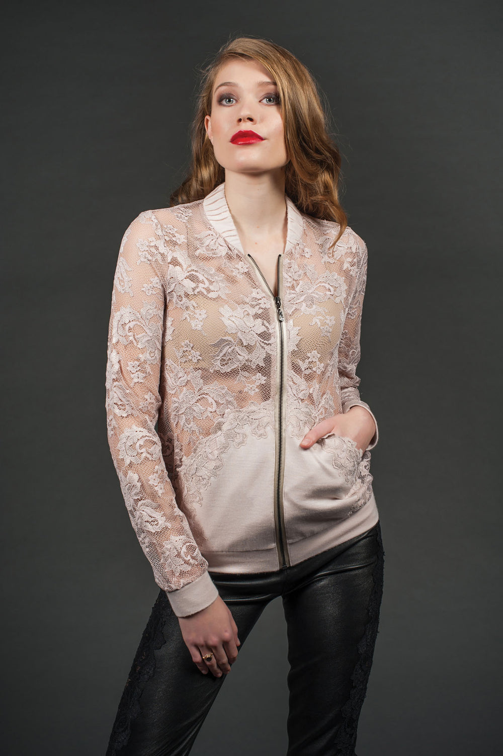 Nude Cashmere Bomber-1