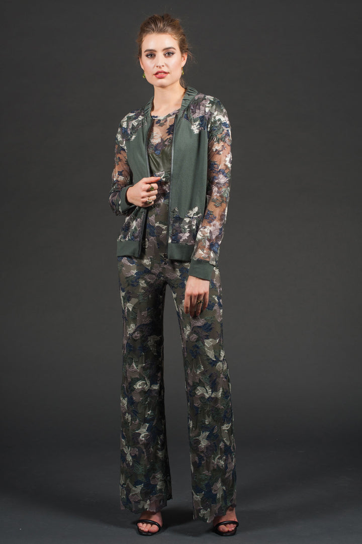 Military Green Cashmere Bomber-2