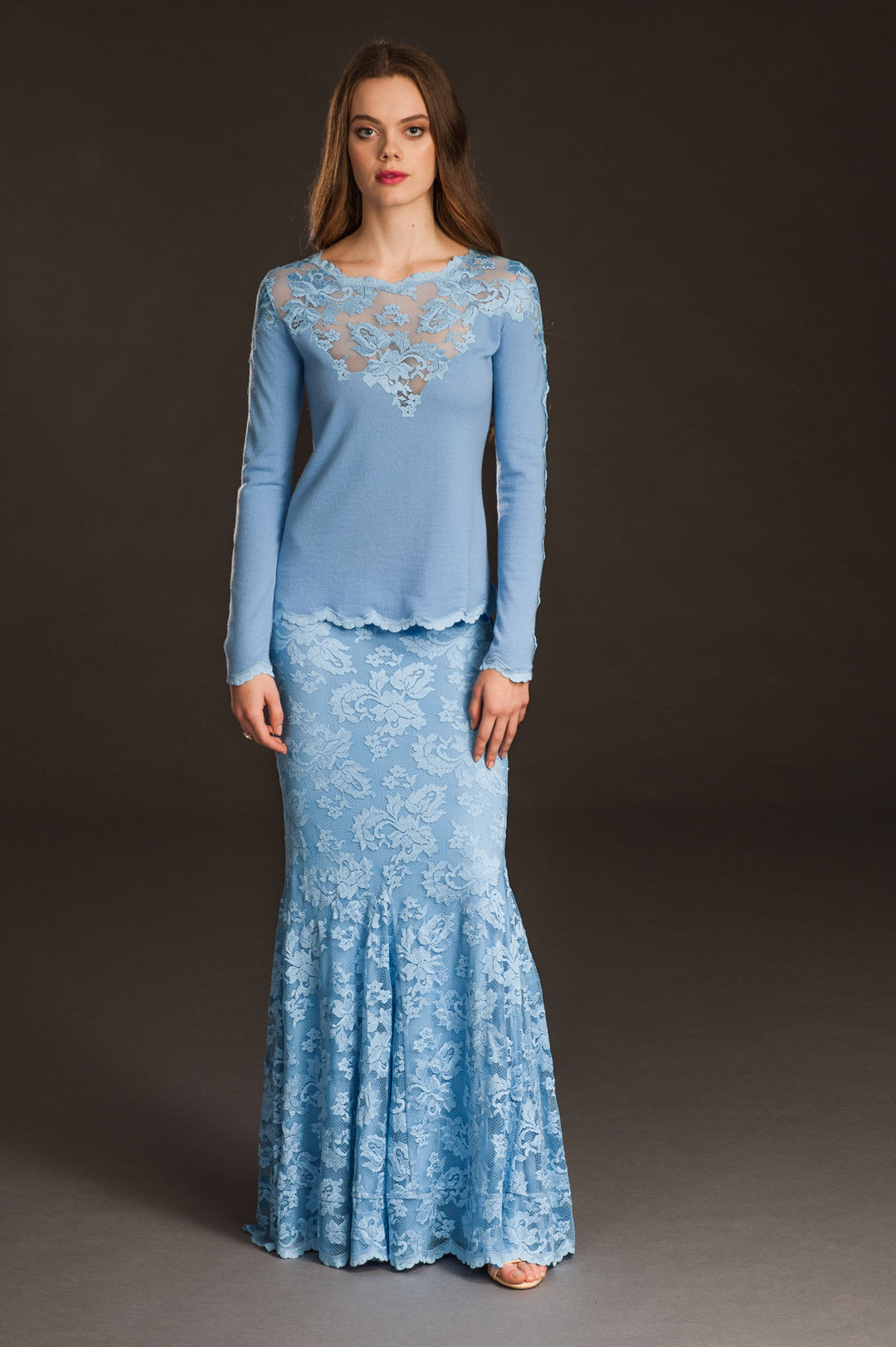 Light Blue Cashmere Sweater-3