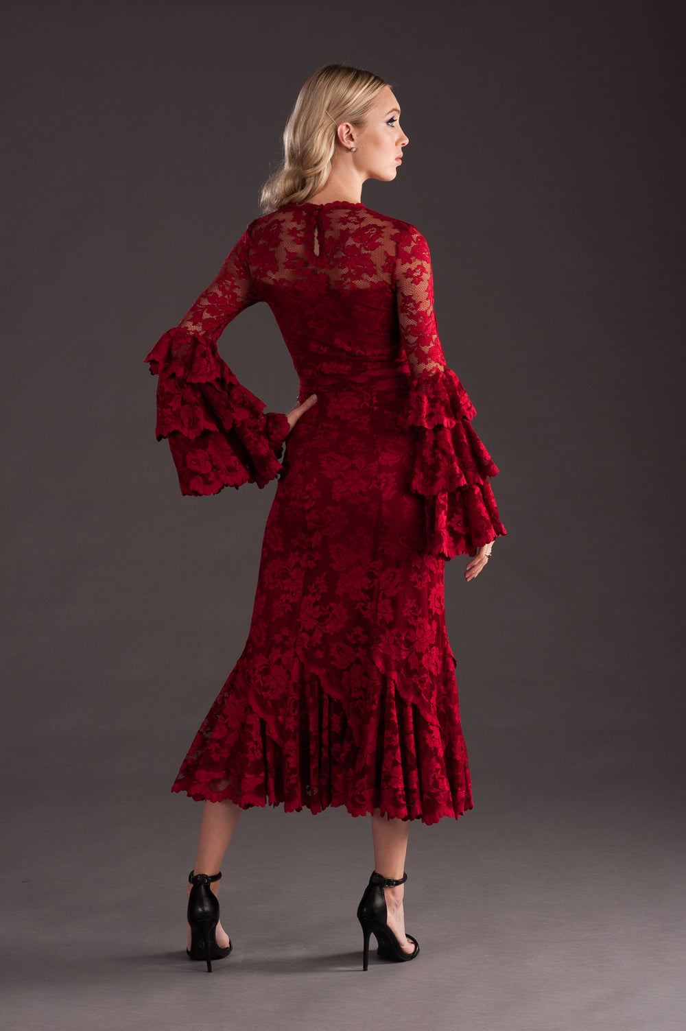 French Length Lace Skirt-0