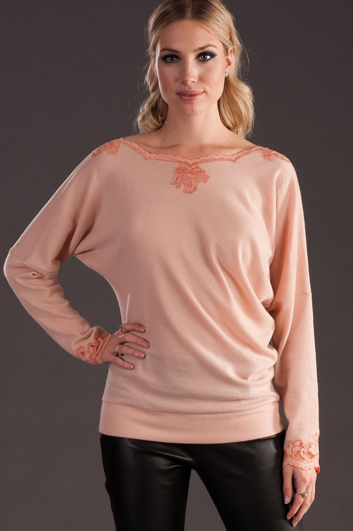Cashmere Sweater with Open Back-4