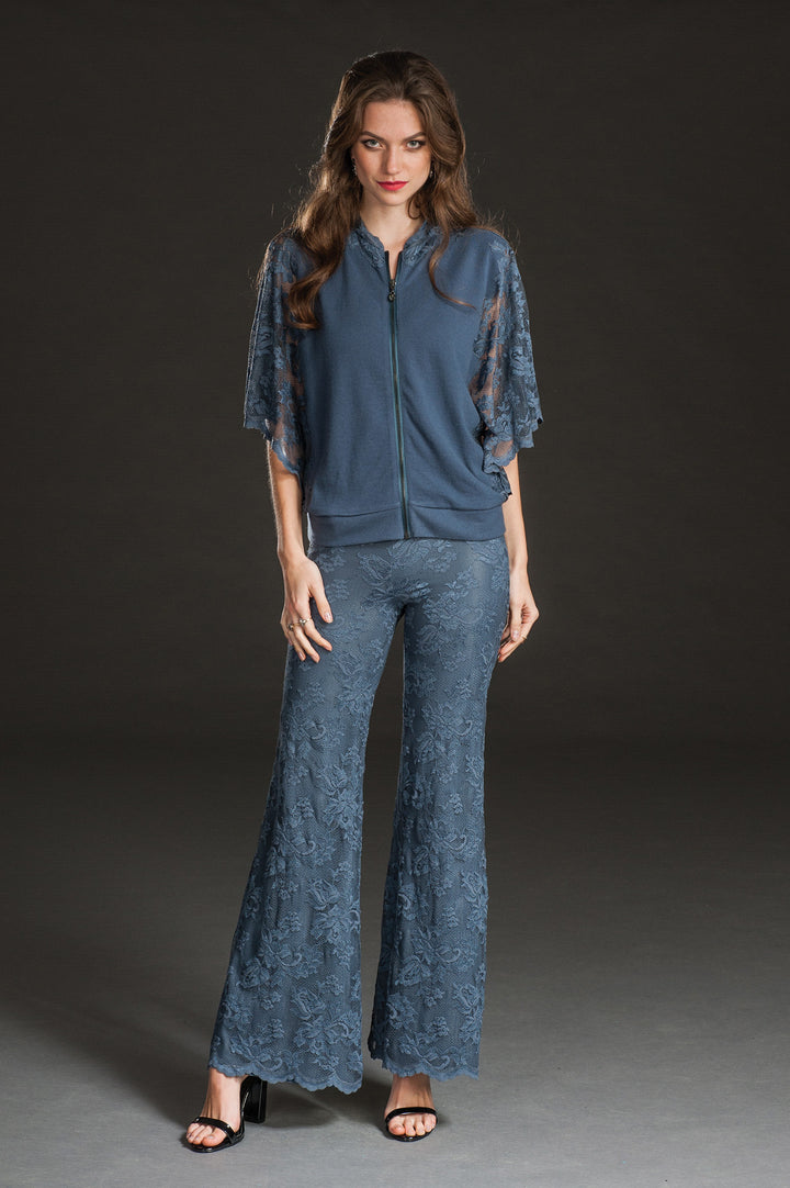 Blue Cashmere Bomber-0